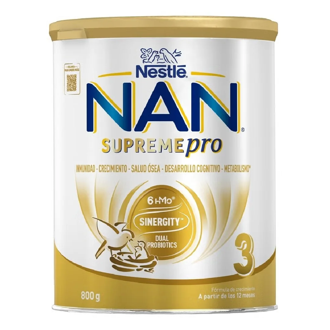 Formula De Lapte Praf Nan 3 Supreme Pro, + 12 Luni, 800 G, Nestle