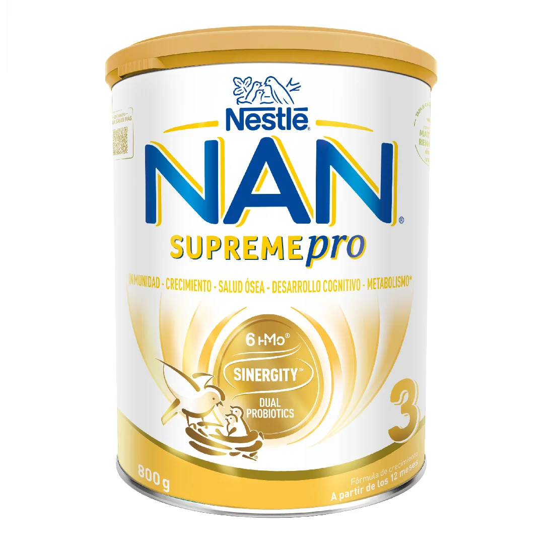 Formula De Lapte Praf Nan 3 Supreme Pro, + 12 Luni, 800 G, Nestle