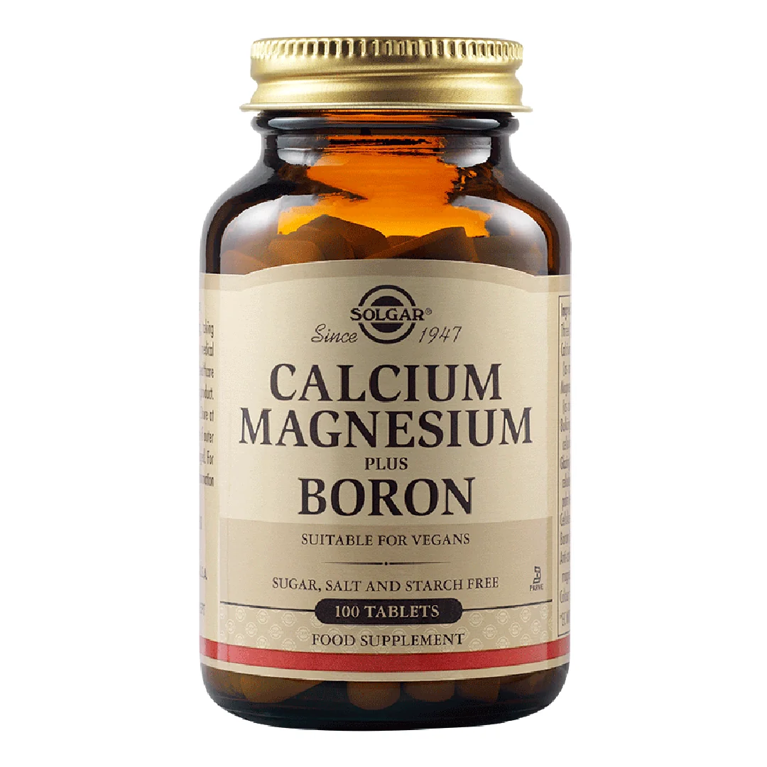 Calcium Magnesium + Boron, 100 Capsule, Solgar