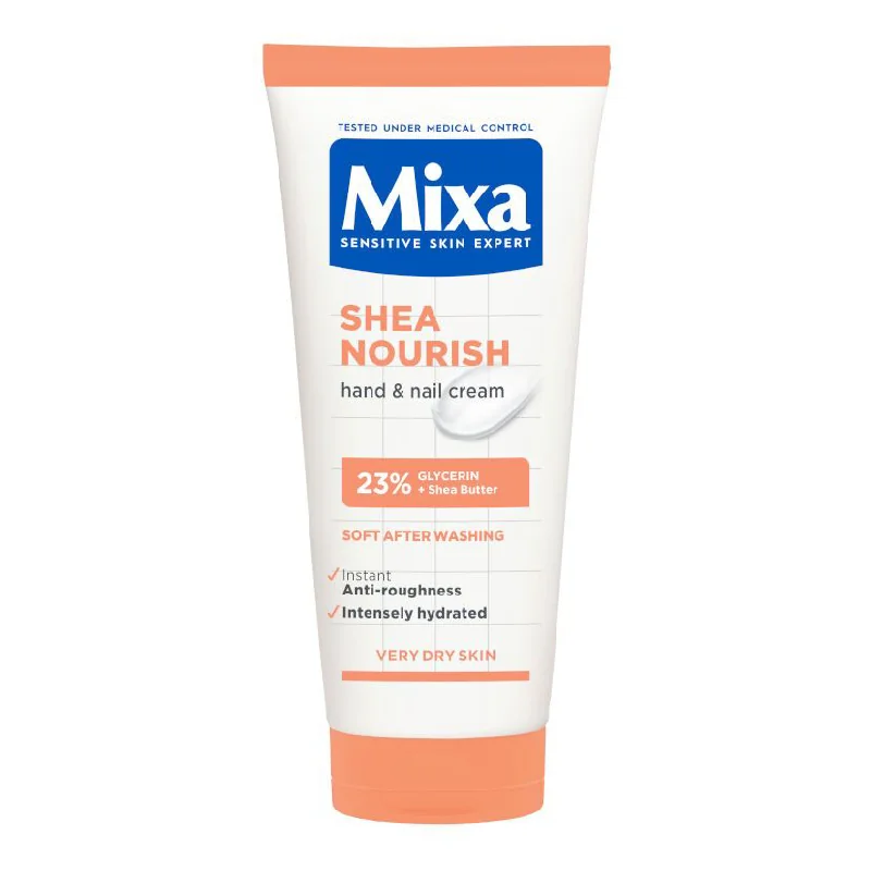 Crema De Mâini Pentru Piele Foarte Uscată Shea Nourish, 100 Ml, Mixa