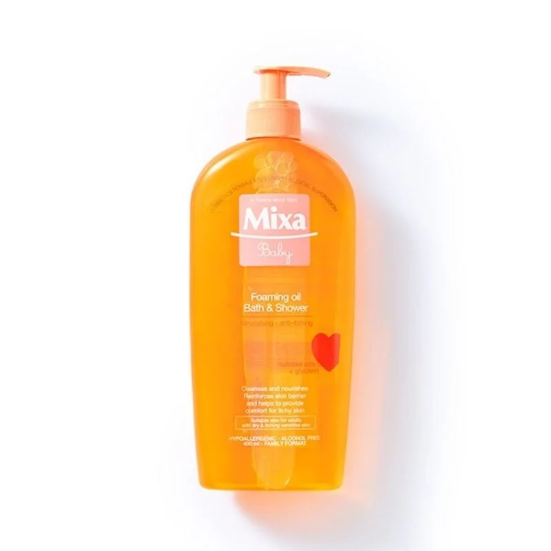 Mixa Ulei Spumant Pentru Baie Si Duș 2 In 1, 400 Ml