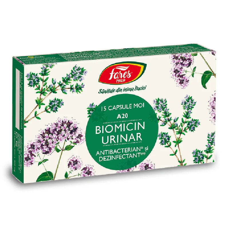 Biomicin Urinar, A20, 15 Capsule, Fares