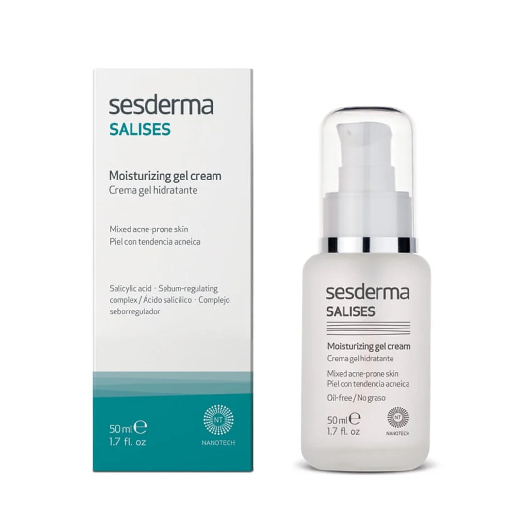 Cremă-Gel Hidratantă Pentru Tenul Mixt Și Predispus La Acnee SaliSes, 50ml, SESDERMA