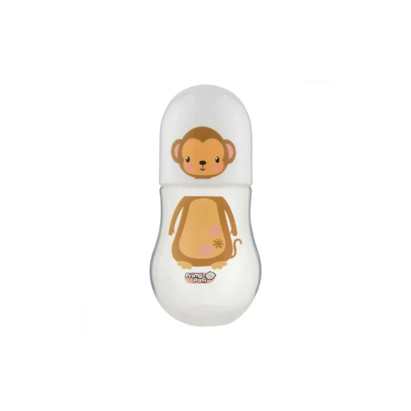 Primii Pasi JP1102 - Biberon PP Decorat 275ml Maimuță