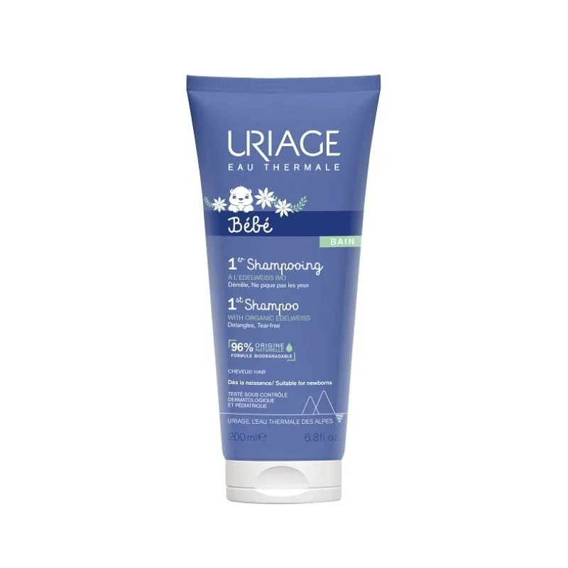 Sampon Pentru Copii 1Er Bebe, 200 Ml, Uriage