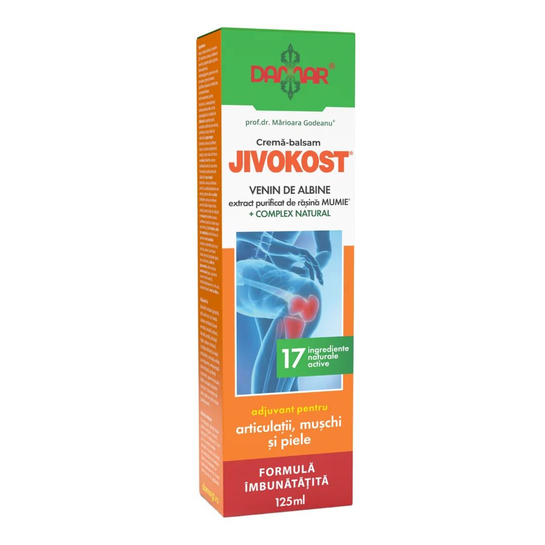 Crema-Balsam Jivokost Cu Venin De Albini, Extract Purificat De Rășină Mumie, 125 Ml, Damar
