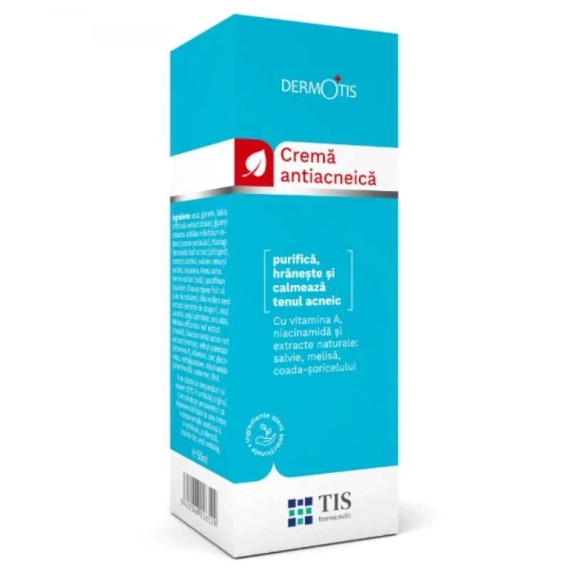 Crema Antiacneica Dermotis, 50 Ml, Tis Farmaceutic