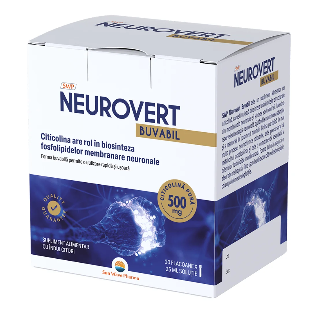 Neurovert Buvabil, 20 Flacoane, Sun Wave Pharma