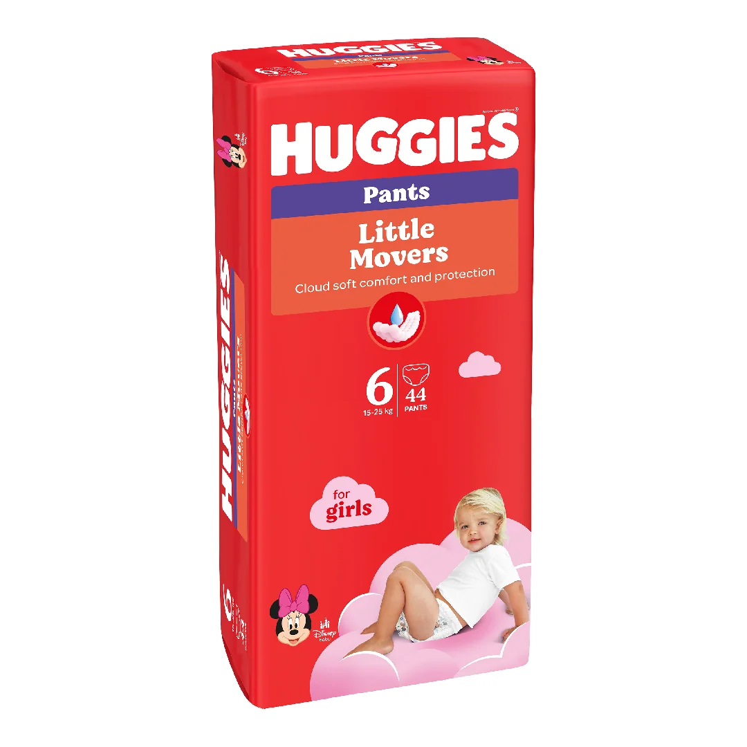 Scutece Chilotel, Fetițe, Marimea 6, 15-25 Kg, 44 Bucăți, Huggies