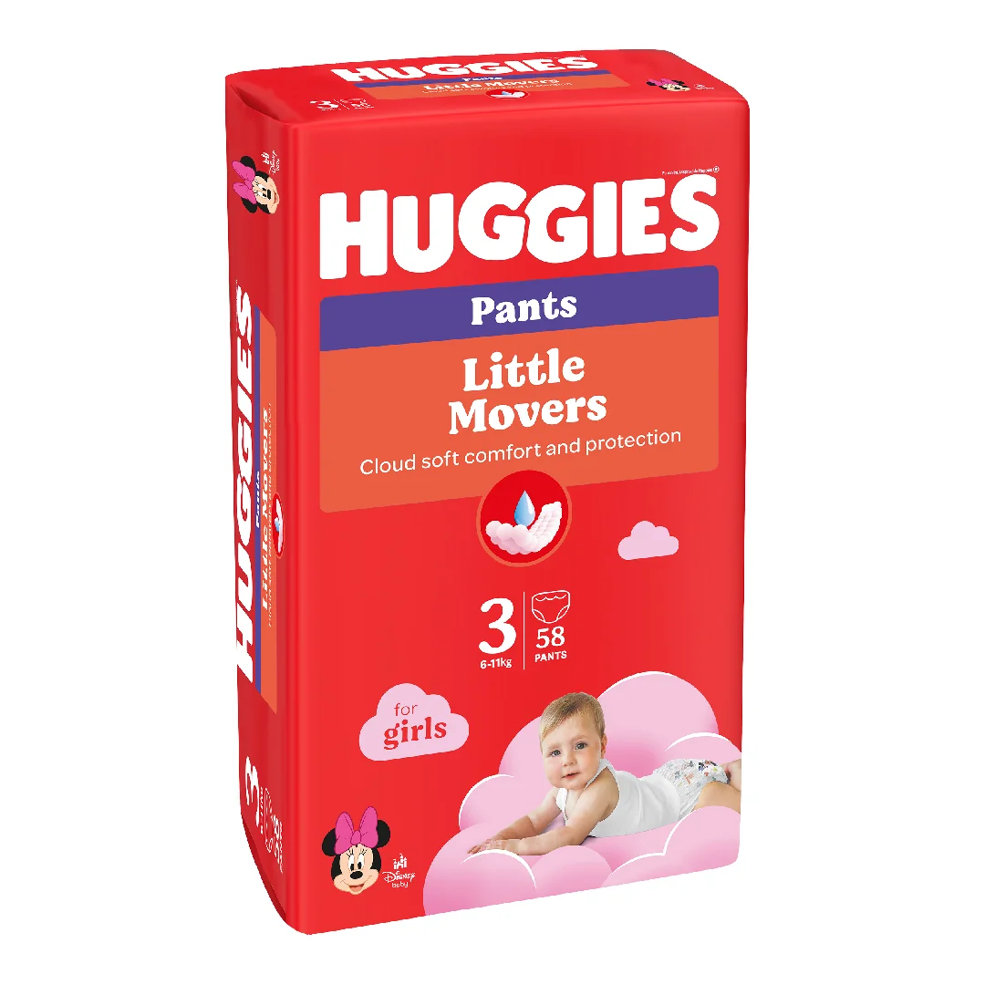Scutece Chilotel Fetite Marimea 3 6-11 Kg 58 Bucati Huggies