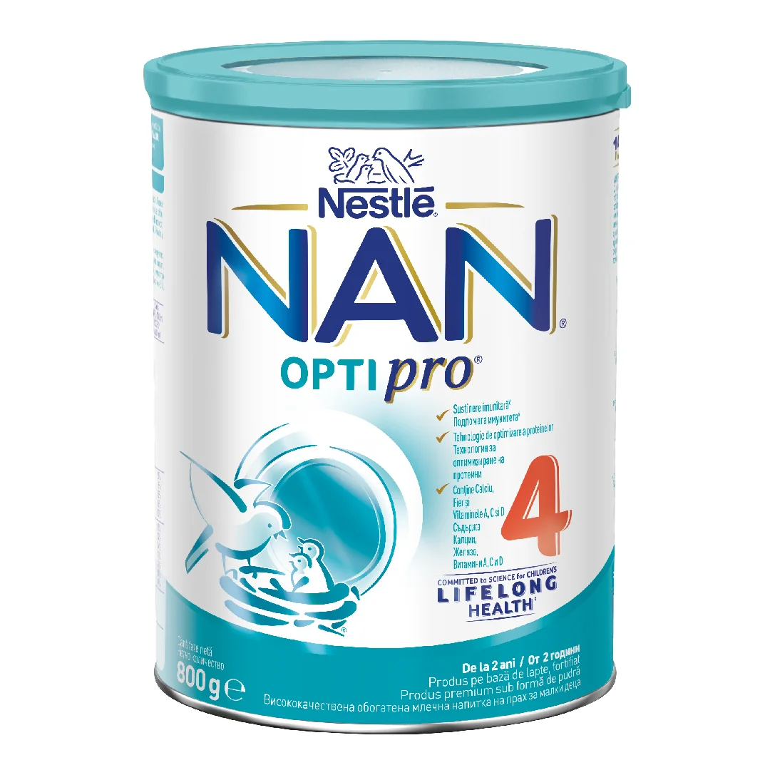 Formula De Lapte Nan 4 Optipro, +2 Ani, 800 G, Nestle