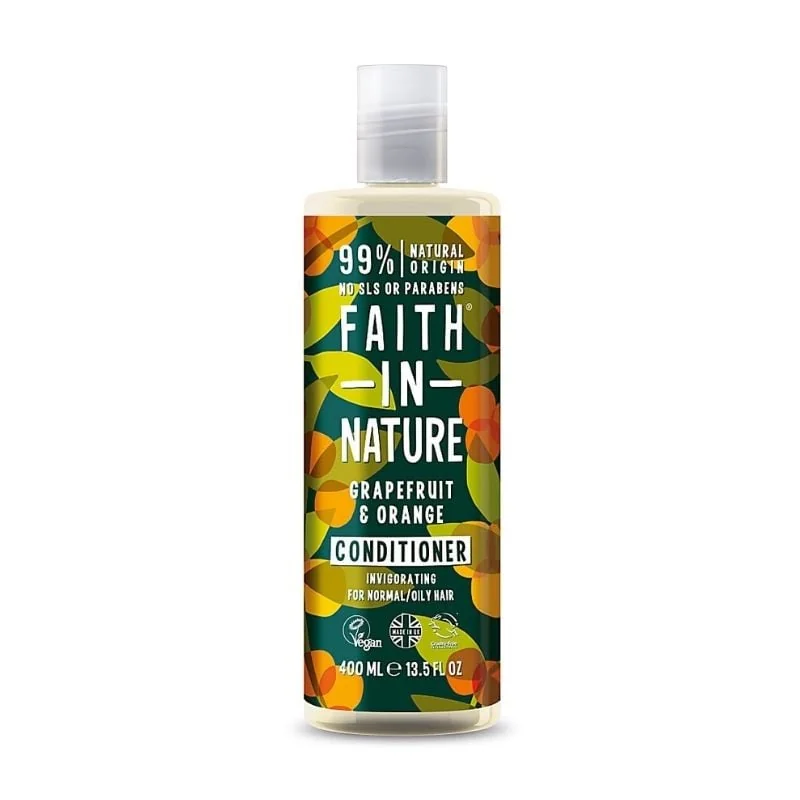 Faith In Nature Balsam Natural Revigorant Cu Grapefruit Si Portocale, 400 Ml