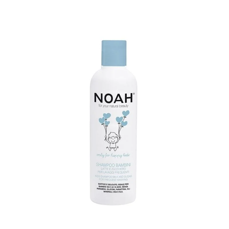 Noah Șampon Cu Lapte & Zahăr Pentru Spălare Frecventă Pentru Copii, 250 Ml
