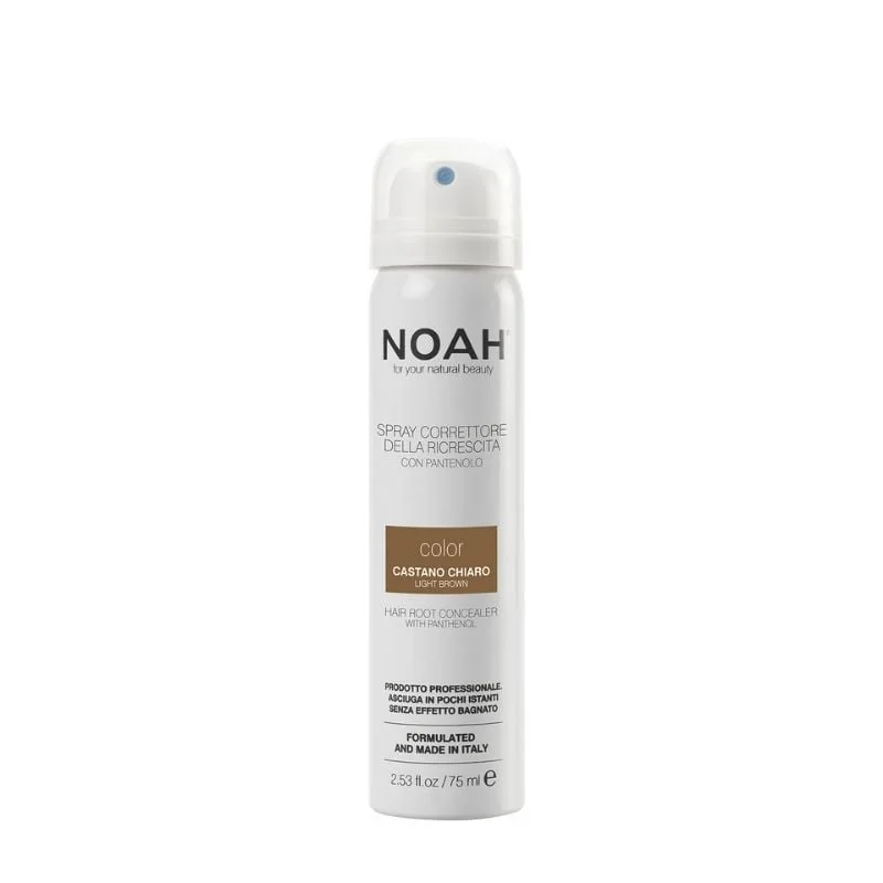 Noah Spray Corector Cu Vitamina B5 Pentru Acoperirea Rădăcinii Părului - Castaniu Deschis, 75 Ml
