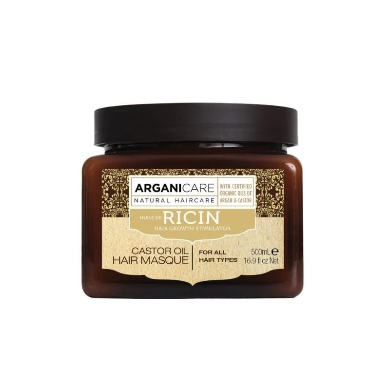Arganicare Masca Reparatoare Cu Ulei De Ricin, 500 Ml