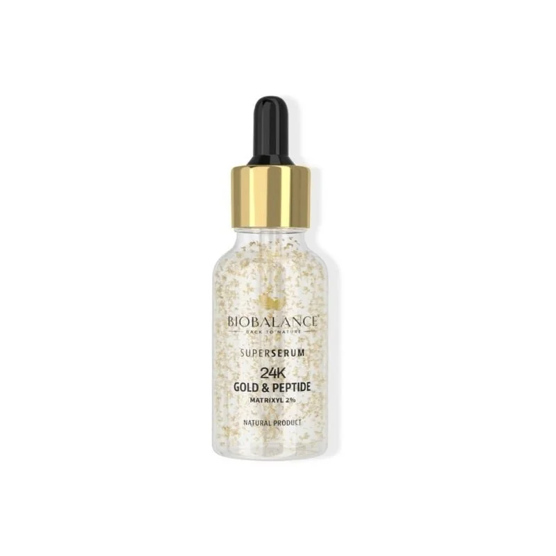 Super Serum Cu Aur 24K Și Peptide, 30 Ml, Bio Balance