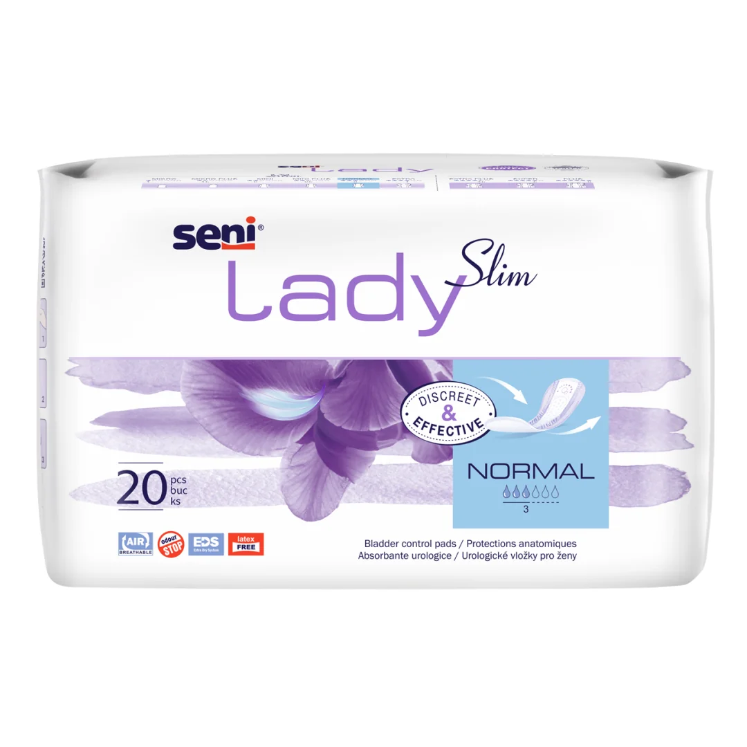 Absorbante Urologice Pentru Incontinenta Lady Slim Normal, 20 Bucati, SENI