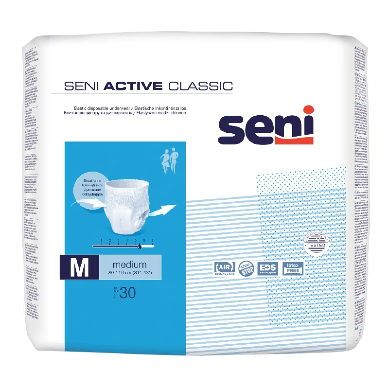 Scutece Tip Chilot Pentru Adulti Active Classic Medium, 30 Bucați, SENI