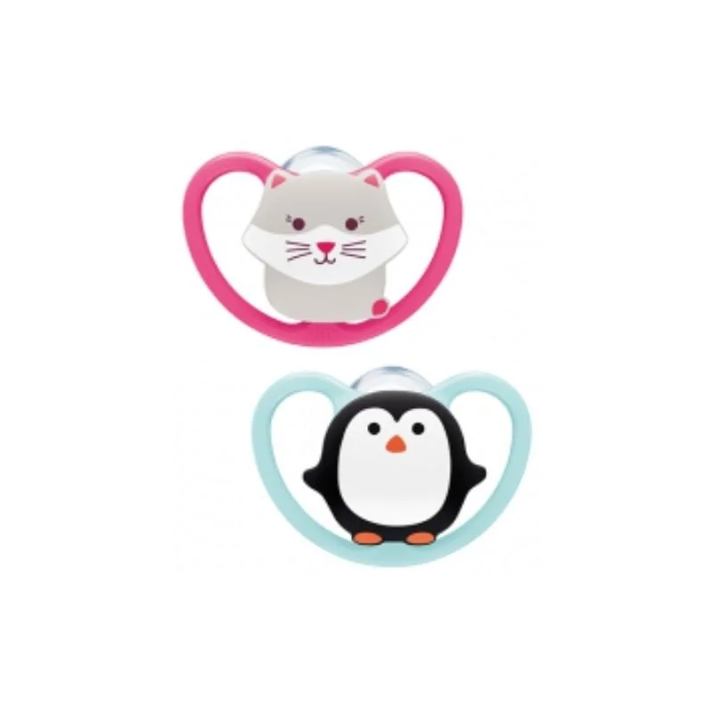 Suzeta Silicon M2 Space, 2 Bucăți, 6-18 Luni, NUK