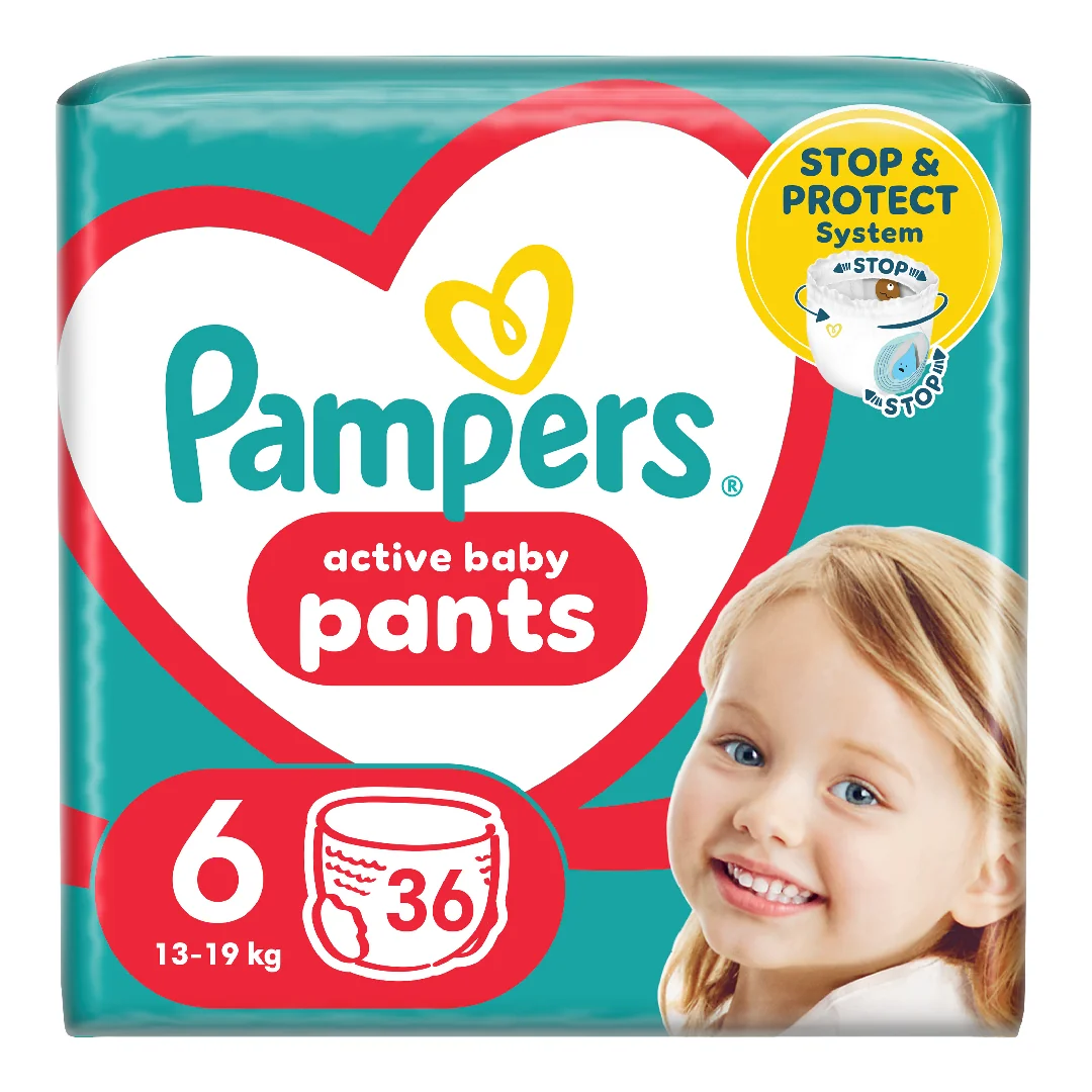 Scutece Chilotel Active Baby Pants Nr.6, 13-19 Kg, 36 Bucati, Pampers