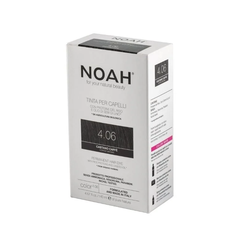 Noah Vopsea De Par Naturala Fara Amoniac, Saten Cafeniu (4.06), 140 Ml