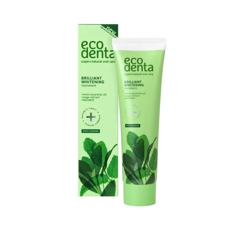 Ecodenta Pasta De Dinti Pentru Albire Cu Ulei De Menta, Extract De Salvie, 100 Ml