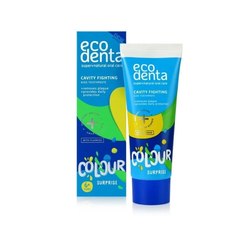 Pasta De Dinti Pentru Copii 6+, Colour Surprise, 75 Ml, ECODENTA