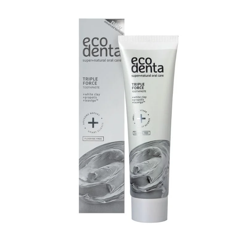 Ecodenta Pasta De Dinti Cu Efect Triplu Pentru Dinti Sensibili, 100 Ml