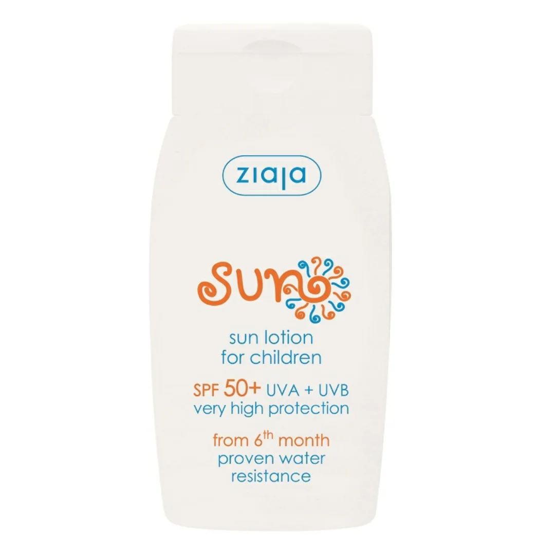 Lotiune Pentru Protectie Solara Copii SPF50+, 6 Luni+, Sun, 125 Ml, Ziaja
