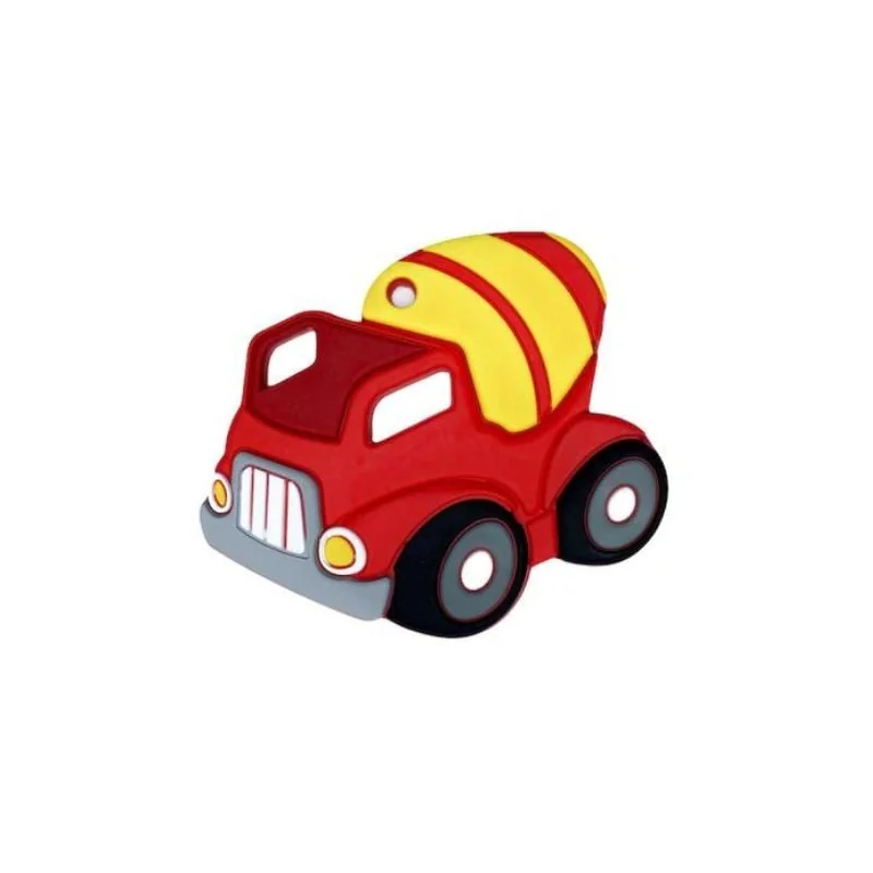 Coccorito Jucărie Dentiție Din Silicon Basculantă Roșie, 1 Bucată