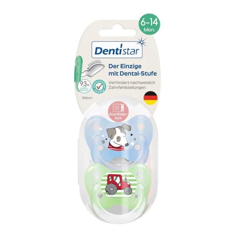 Suzete Cu Inel, Silicon, Talia 2 + Steribox, Diverse Modele, Dentistar