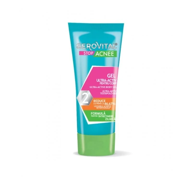 Gel Ultra Activ Pentru Corp Stop Acnee, 50 Ml, Gerovital