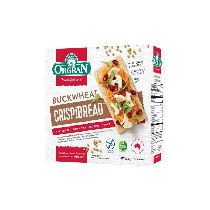 Paine Uscata Din Hrisca, 125g, ORGRAN