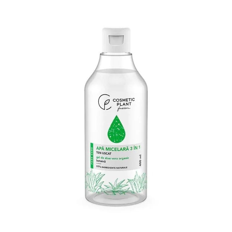 Cosmetic Plant Apa Micelara 3 În 1 Cu Gel De Aloe Vera, 400 Ml