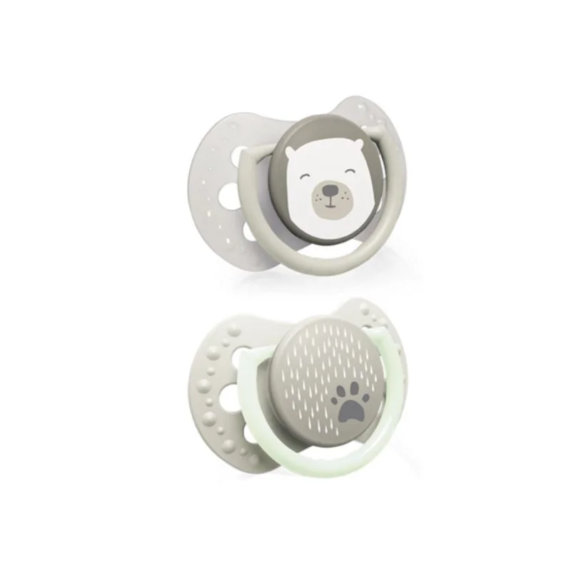 LOVI Suzeta Silicone Dynamic Buddy Bear 22/862, 0-2 Luni, 2 Bucati