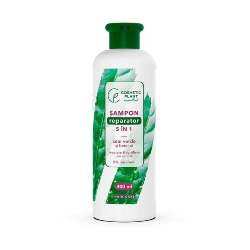 Cosmetic Plant Sampon Reparator 5 In 1 Cu Ceai Verde Si Betaina, 400 Ml