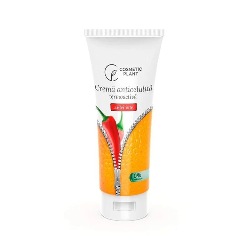 Crema Anticelulita Termoactiva Cu Extract De Ardei Iute, 200ml, Cosmetic Plant