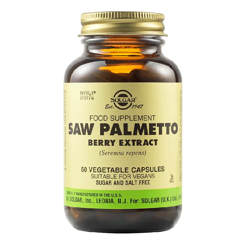 Saw Palmetto Berry Extract, 60 Capsule, Solgar