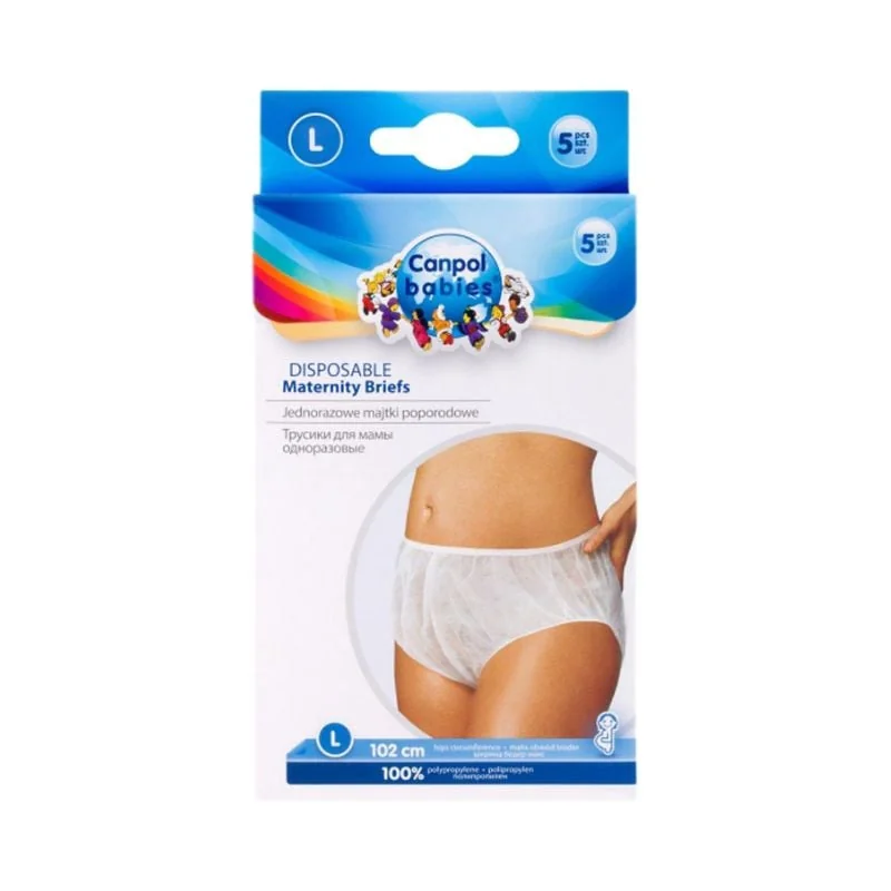 Canpol Babies Chiloti Postnatal Unica Folosinta, Marimea L, 5 Bucati