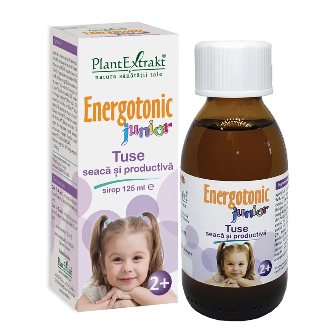Sirop Energotonic Junior Tuse, 125 Ml, Plant Extrakt