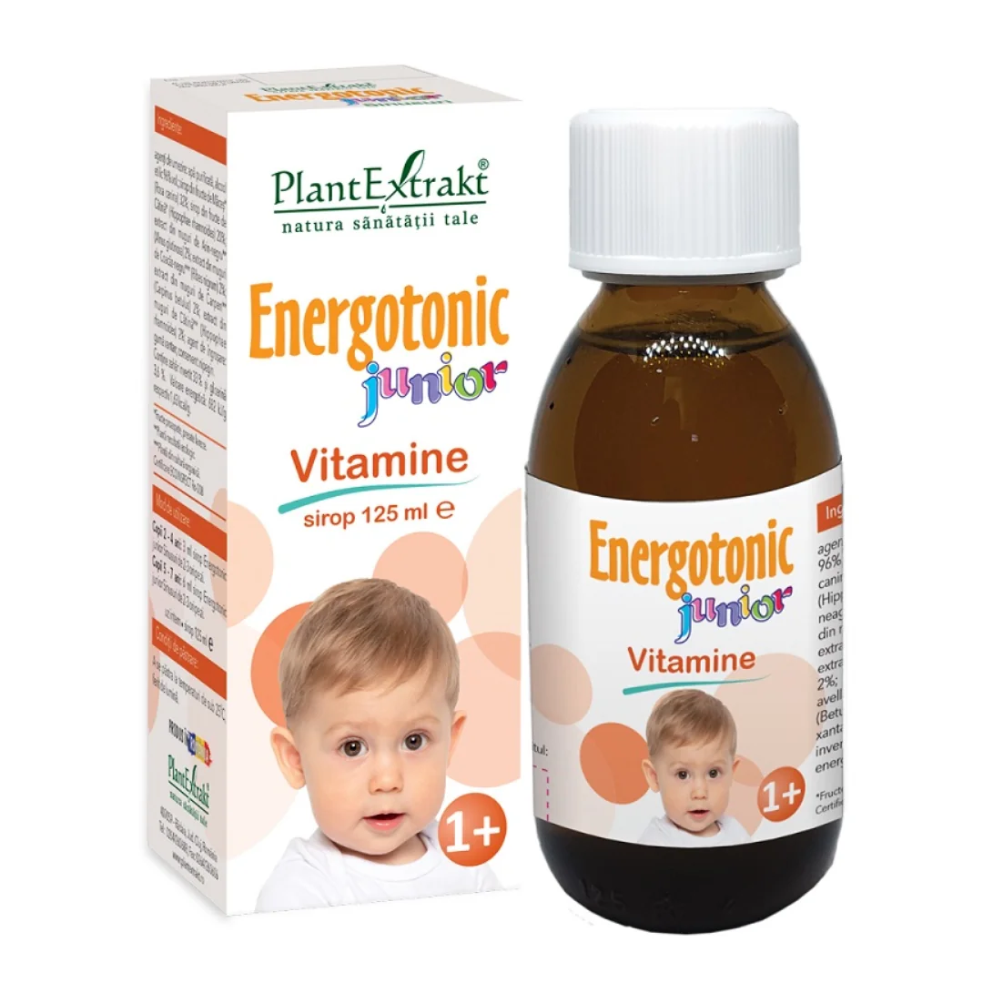 Sirop Energotonic Junior Vitamine, 125 Ml, Plant Extrakt