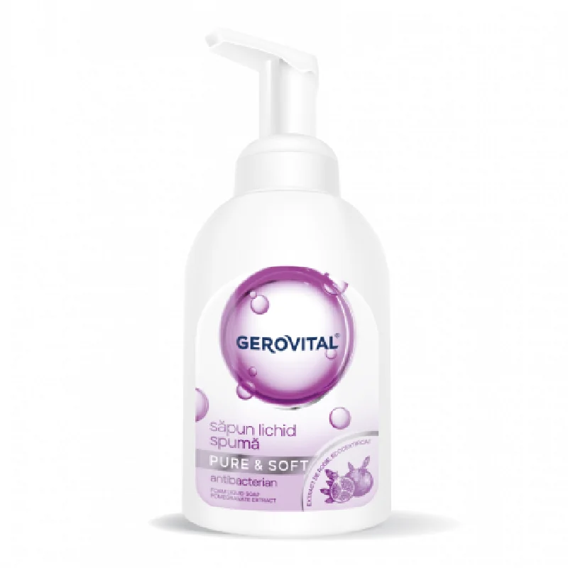 Sapun Lichid Spuma, Pure&Soft, 300 Ml, Gerovital