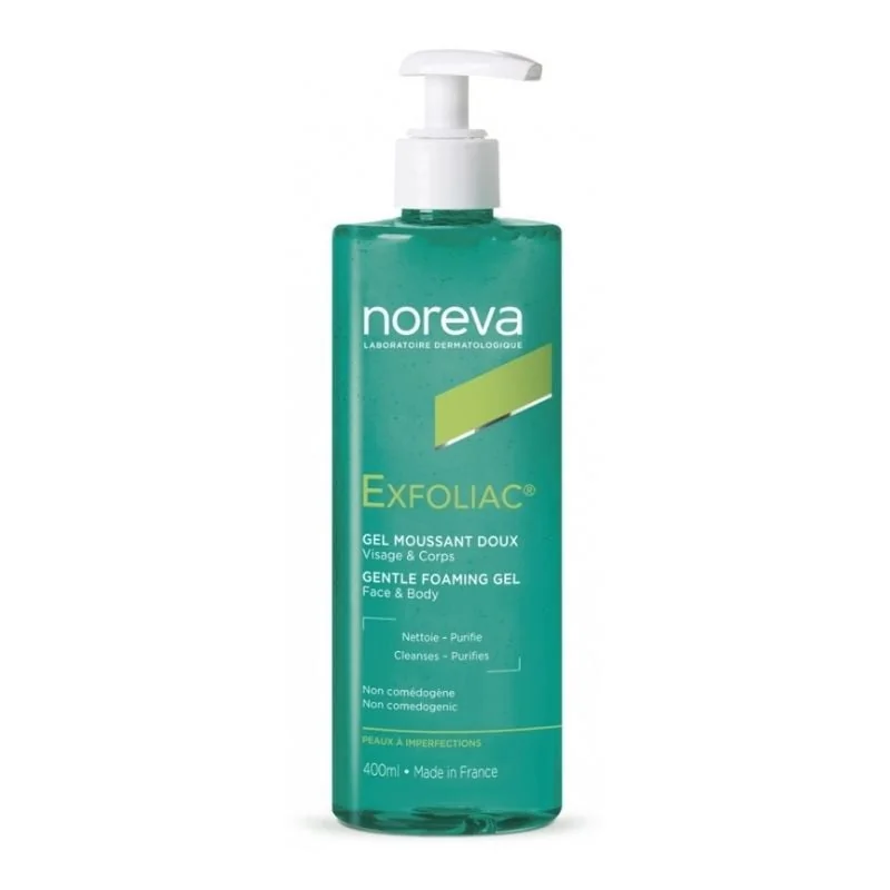 Noreva Exfoliac Moussant Gel De Curatare, 400ml