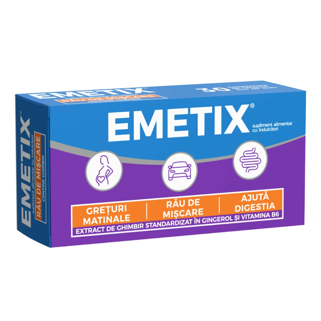 Emetix, 30 Comprimate, Fiterman Pharma