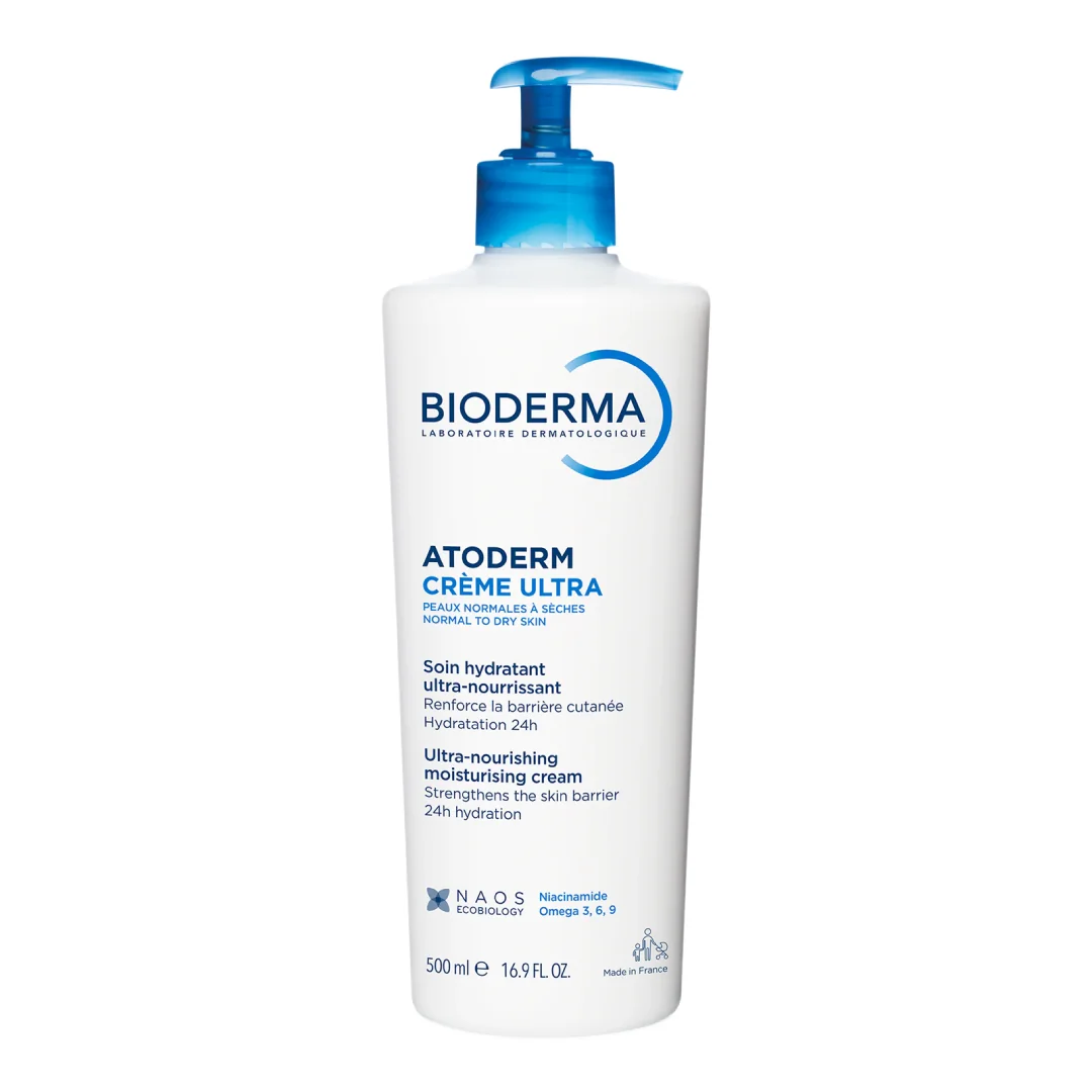 Crema Hidratanta Neparfumata Pentru Fata Si Corp Atoderm Ultra, 500 Ml, Bioderma