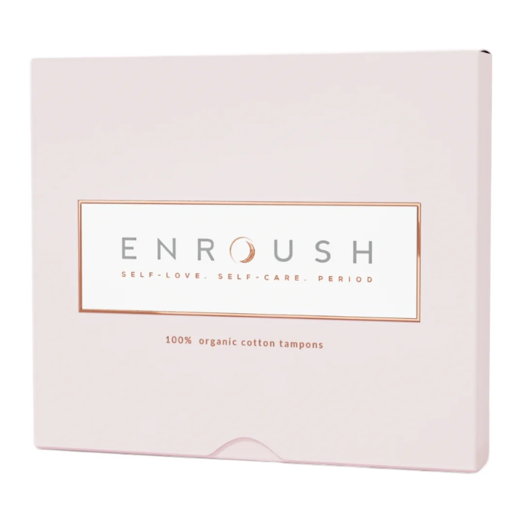 Tampoane Din Bumbac Organic Super, 16 Bucăți, Enroush