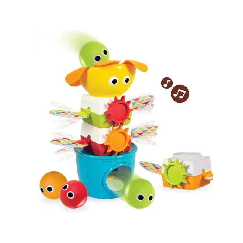 YOOKIDOO Turn Cu Bile Și Accesorii Mobile Transparent Alb, 9-24 Luni, 40201, 1 Bucată