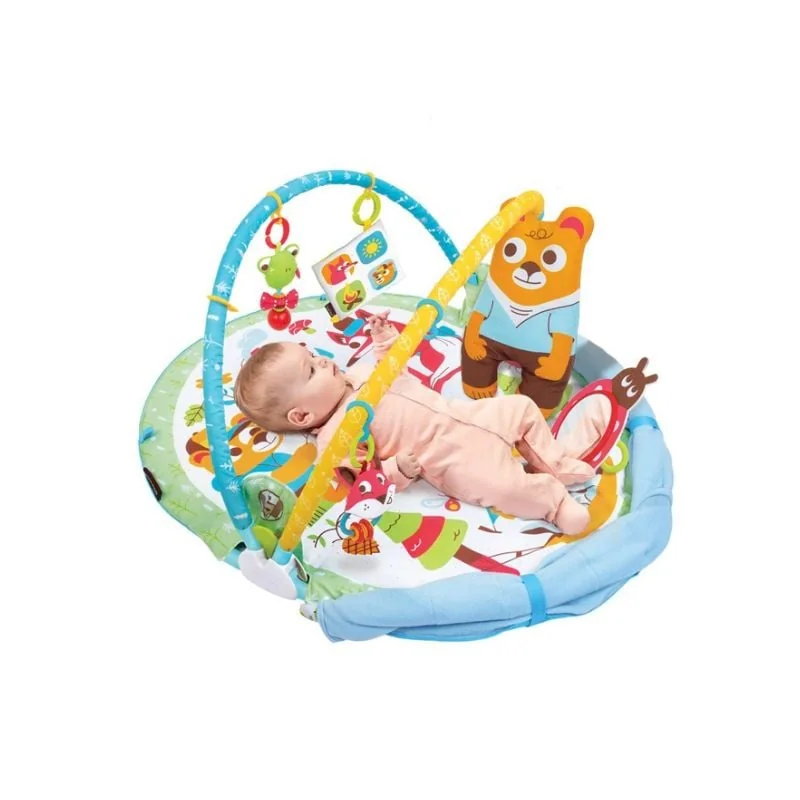 YOOKIDOO Centru De Joacă Cu Jucării Mobile Și Activități Fizice, Cu Păturică Integrată, 40168, 1 Bucată