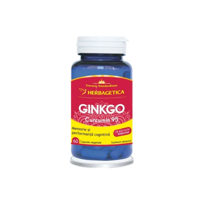 Ginkgo Curcumin95, 60 Capsule, Herbagetica