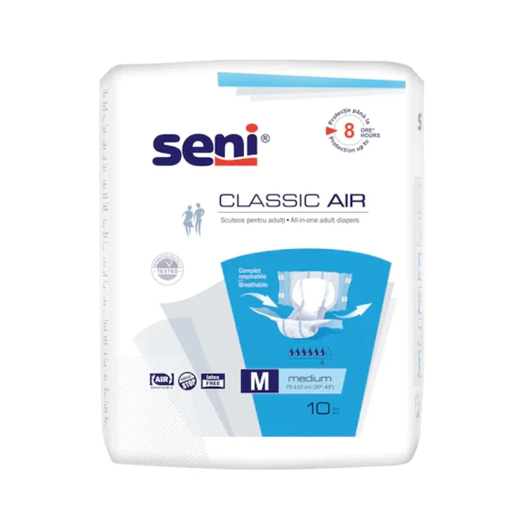 Scutece Cu Sistem Închis, Seni Classic Air X10 Buc, M